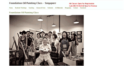 Desktop Screenshot of foundationoilpaintingclass.com