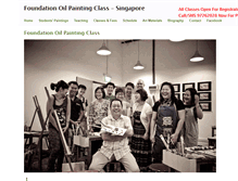 Tablet Screenshot of foundationoilpaintingclass.com